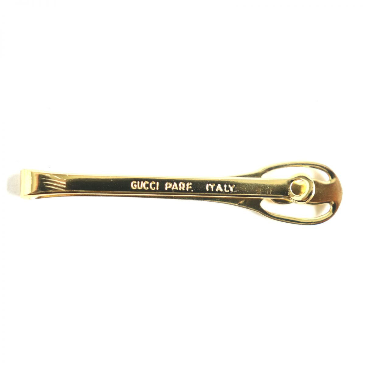 Gucci Vintage GG Logo Tie Pin Clip Bar