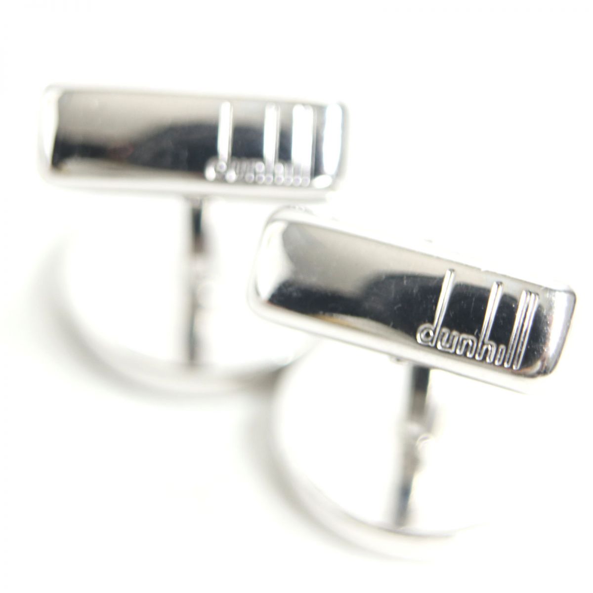 Dunhill SV925 Leather Crocodile Embossed Cufflinks