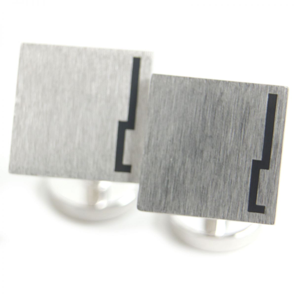 Dunhill SV925 Leather Crocodile Embossed Cufflinks