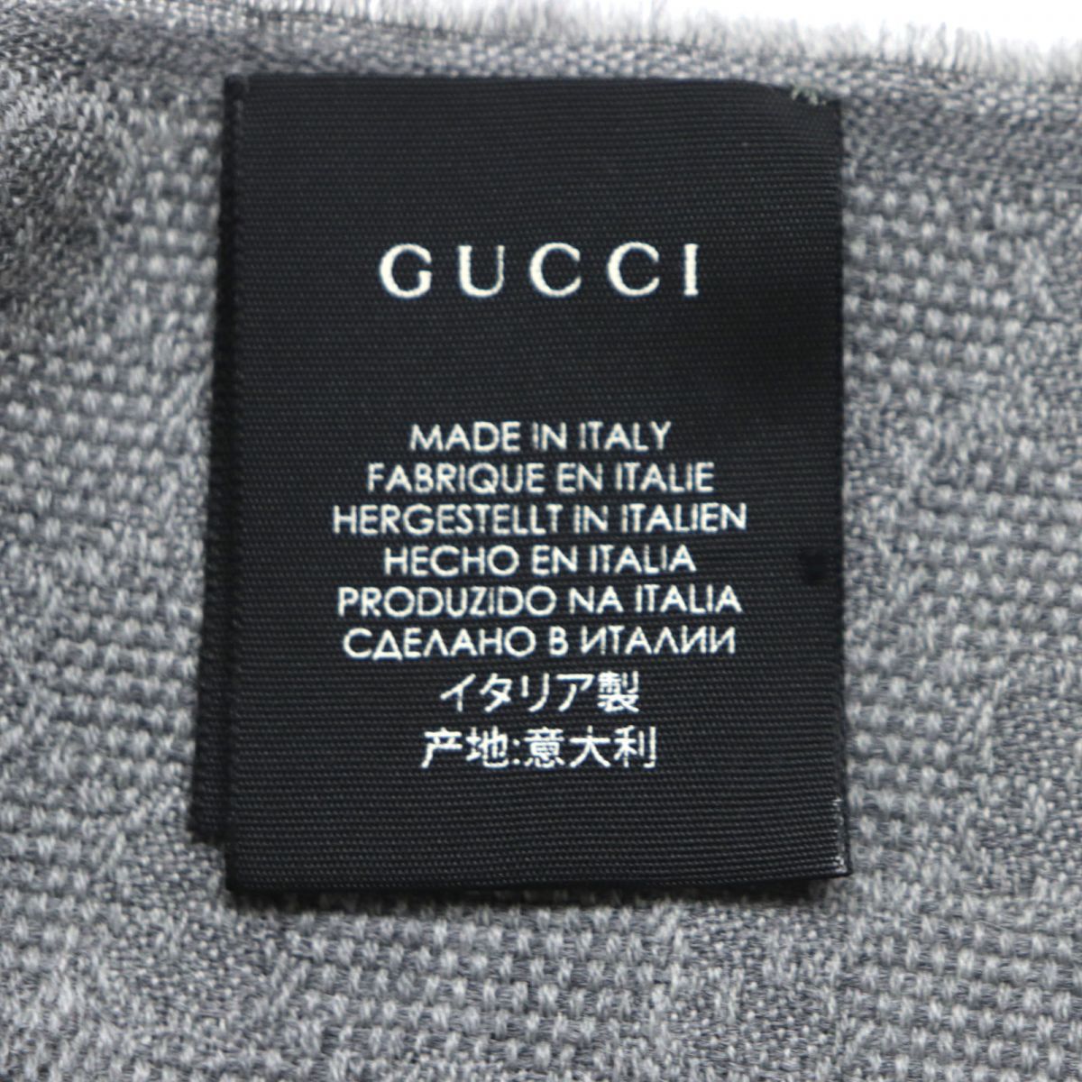 Gucci GGPattern Sherry Line Wool Silk Scarf