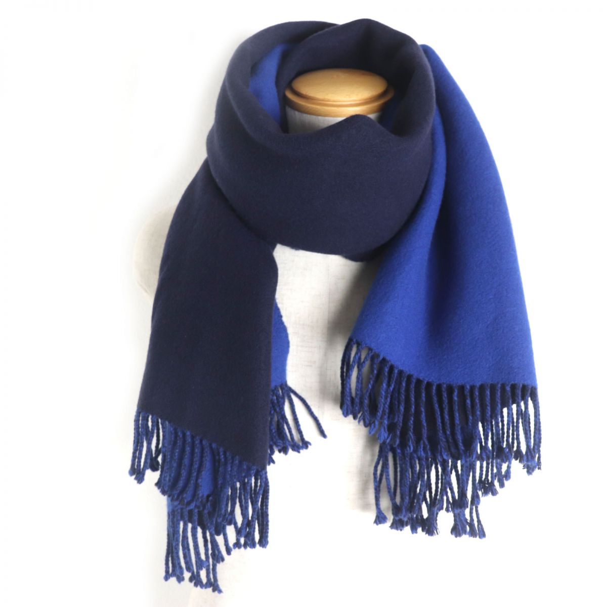 HERMES Cashmere Bicolor Shawl/Scarf