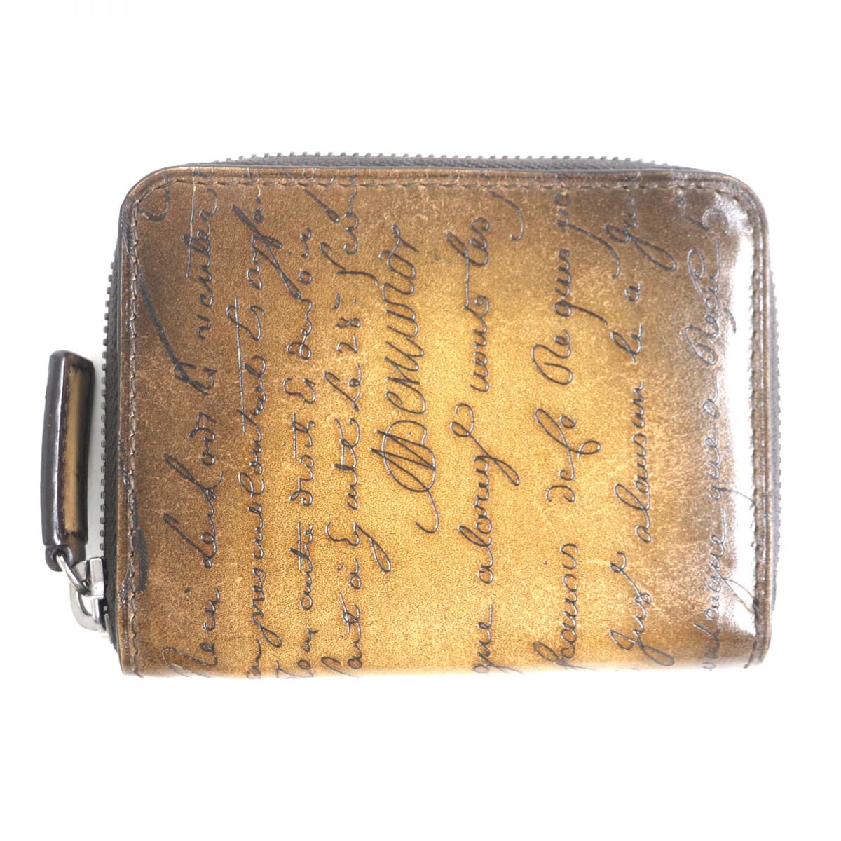 Berluti Calligraphy WAPA Leather Wallet Brown