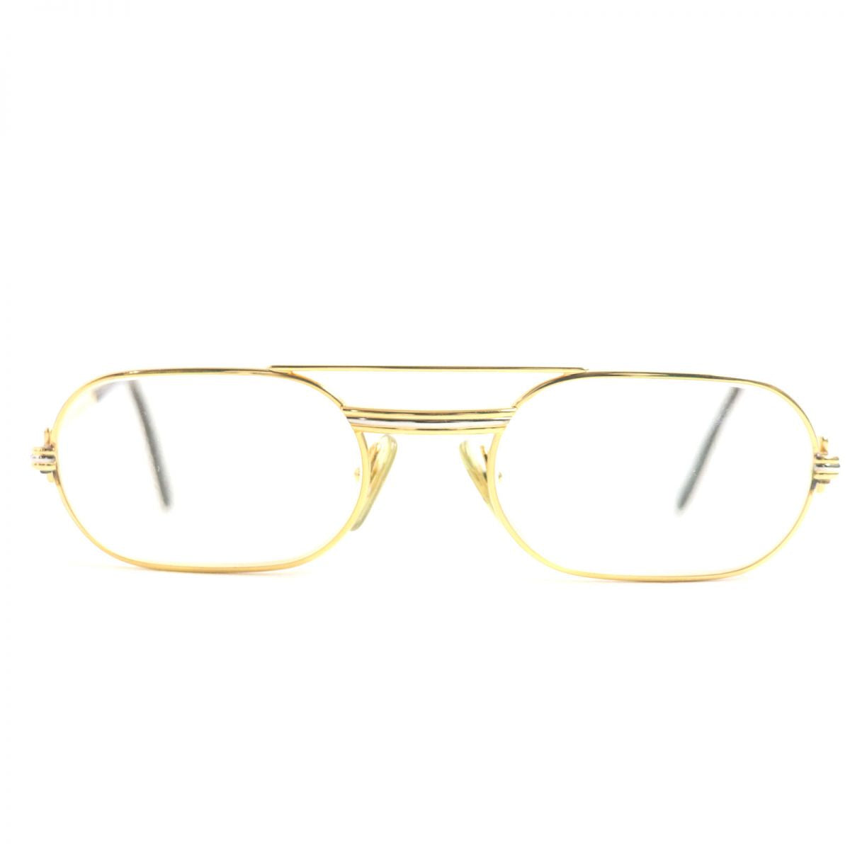 Cartier Trinity Two-Bridge Glasses, Gold x Bordeaux