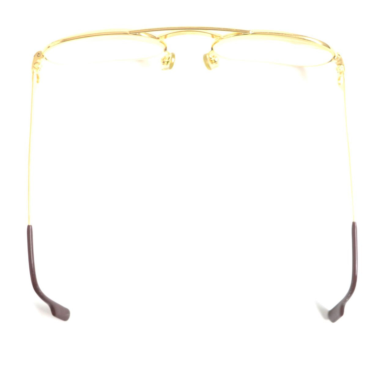 Cartier Trinity Two-Bridge Glasses, Gold x Bordeaux