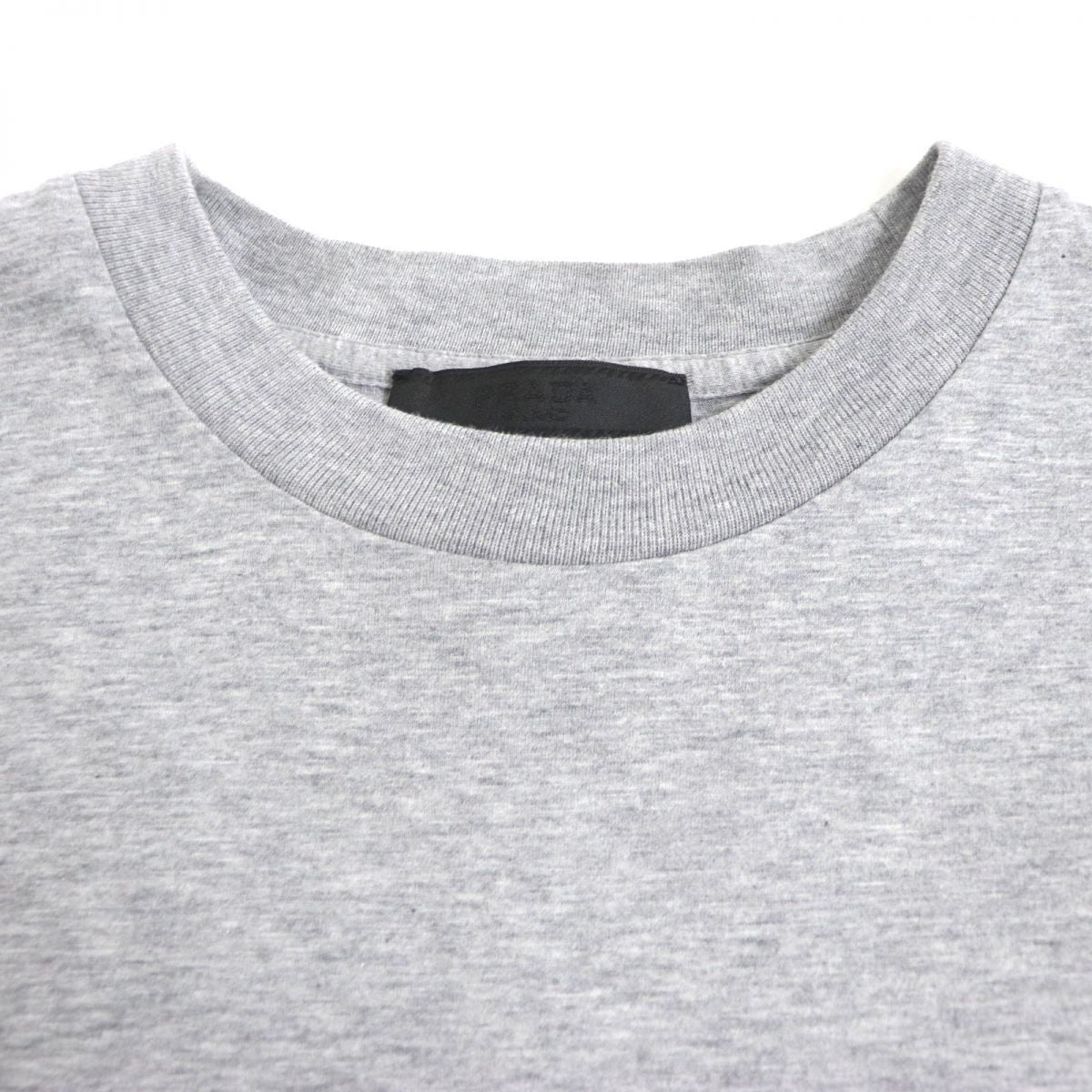 Prada Logo T-shirt Light Gray M