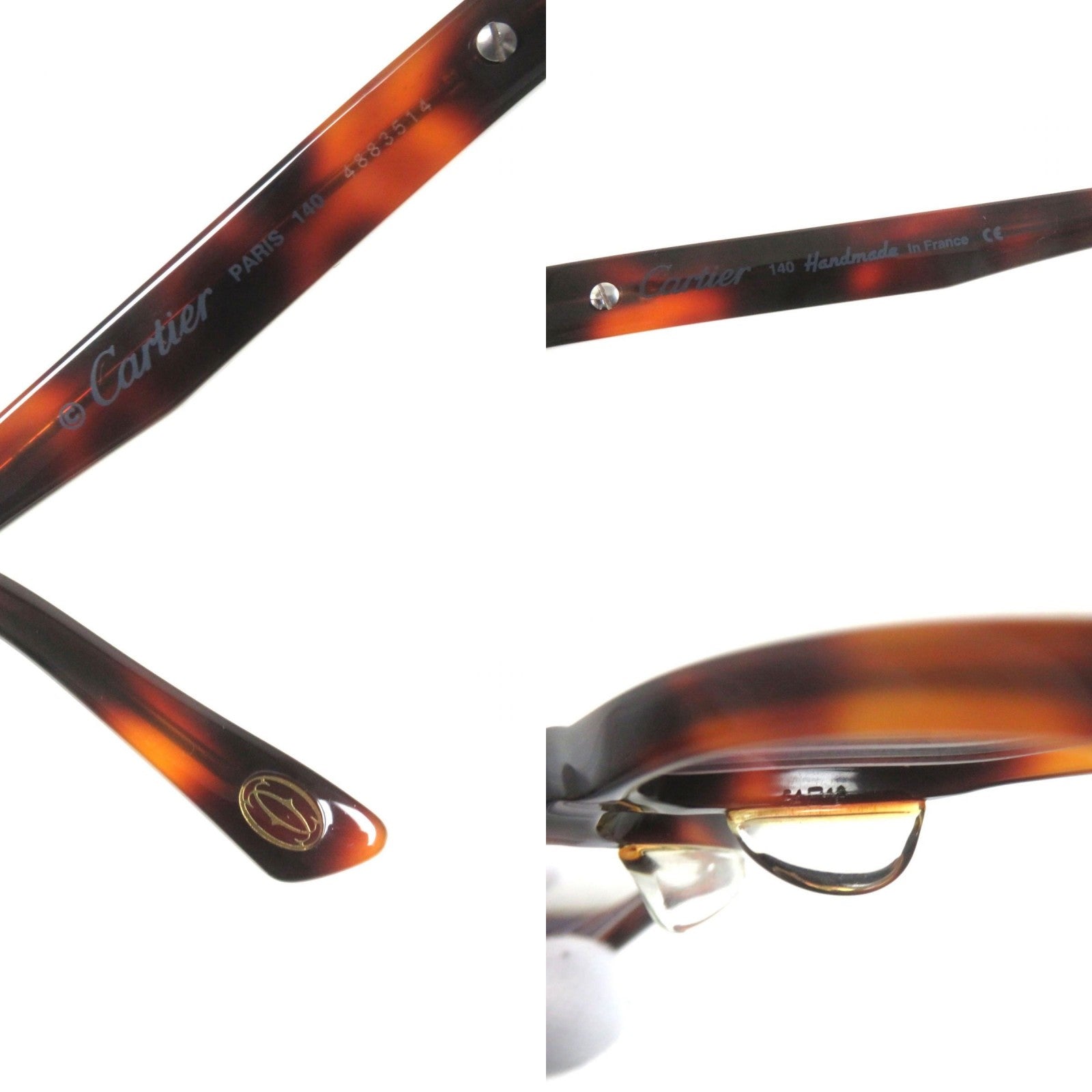 Cartier Marble Pattern Square Glasses 54□18 140