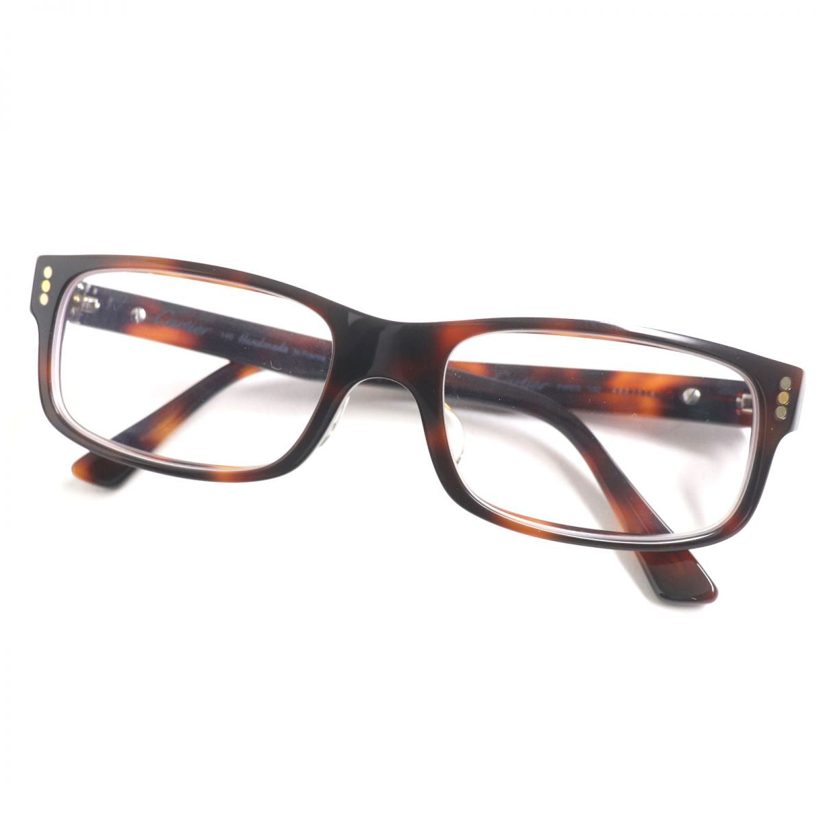 Cartier Marble Pattern Square Glasses 54□18 140