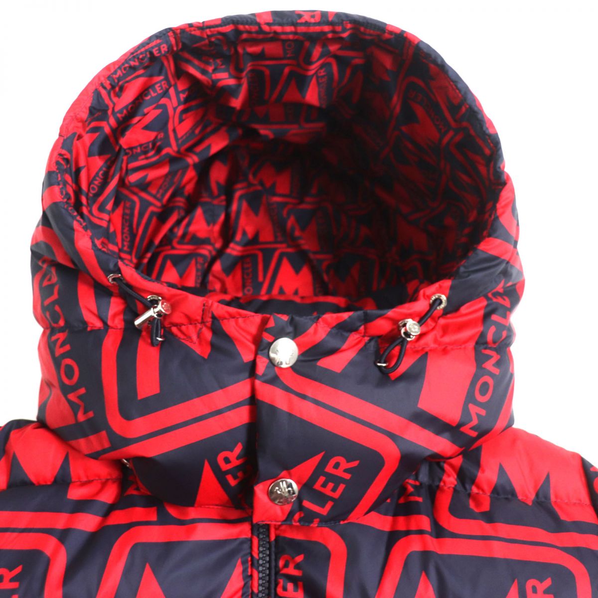 Moncler FRIOLAND Hooded Down Jacket Red Black