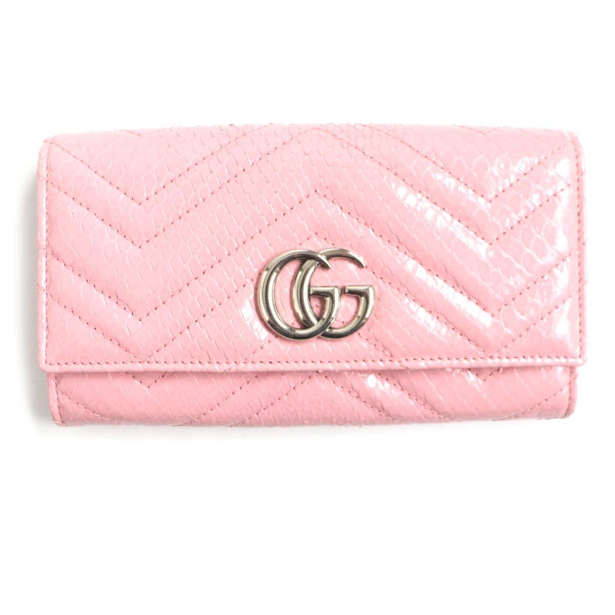 Gucci GG Marmont Python Leather Wallet