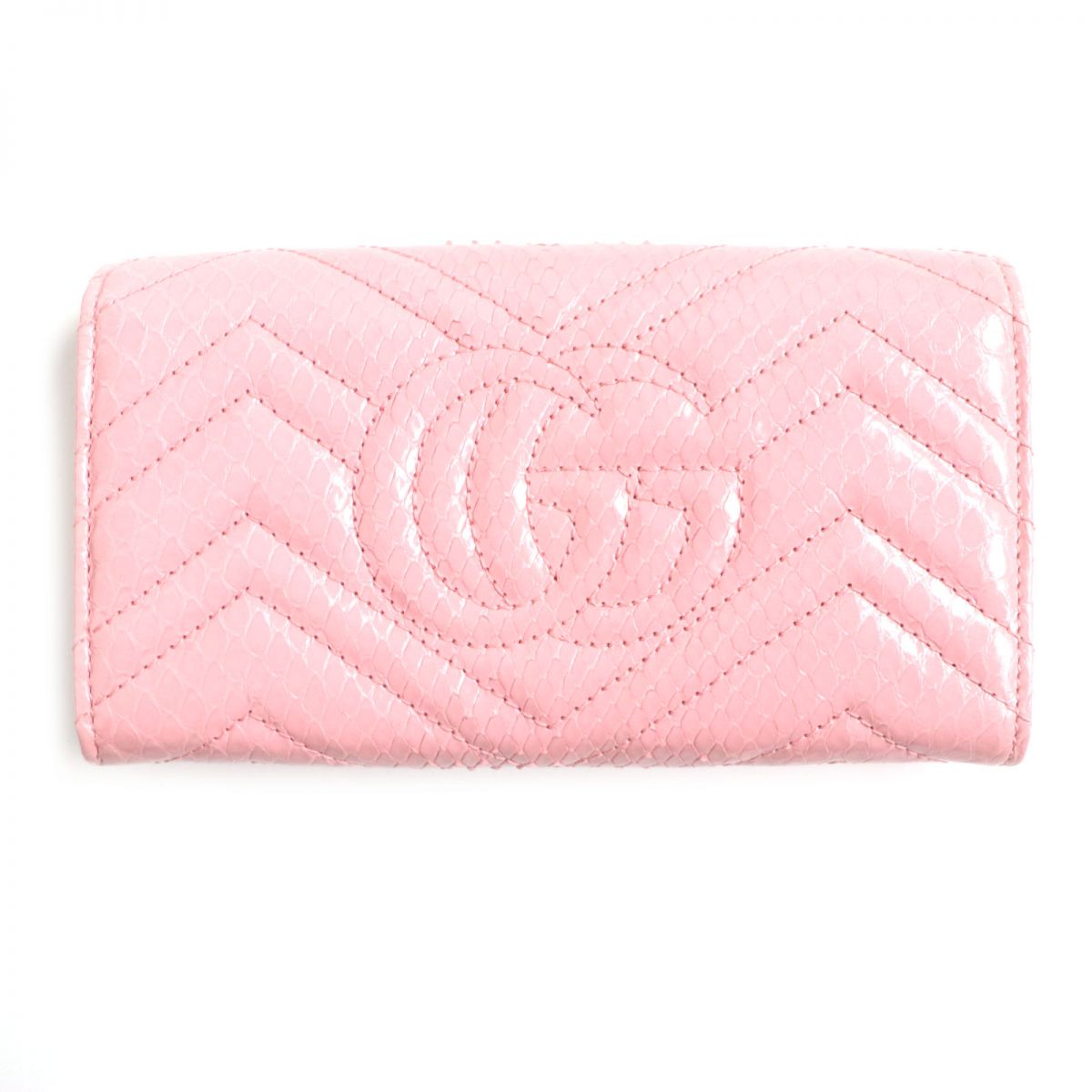 Gucci GG Marmont Python Leather Wallet