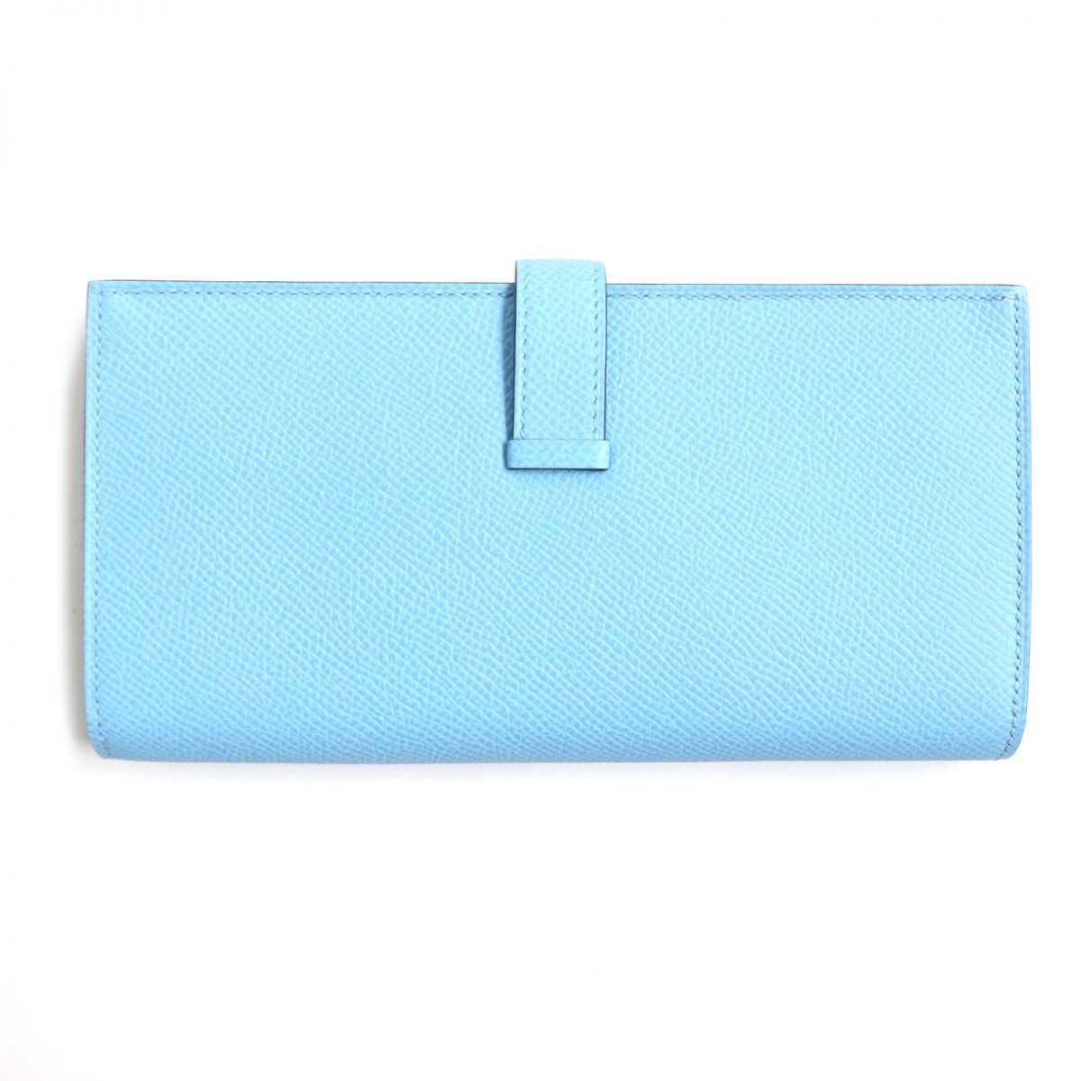 Hermes Bearn Soufflet Bicolor Epsom Leather Wallet