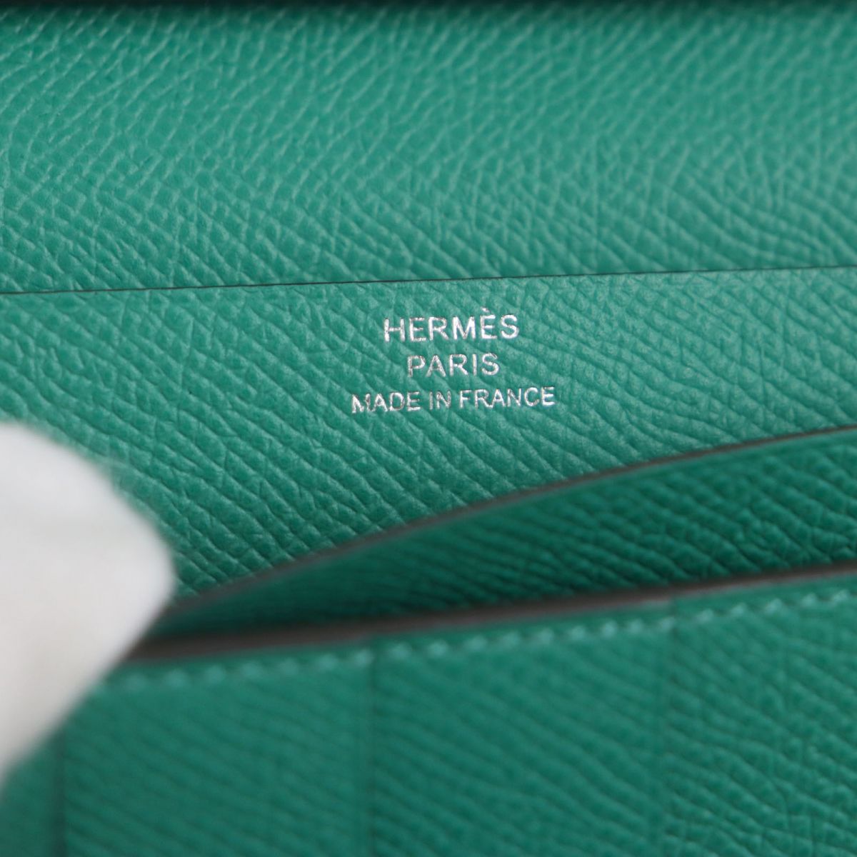 Hermes Bearn Soufflet Bicolor Epsom Leather Wallet