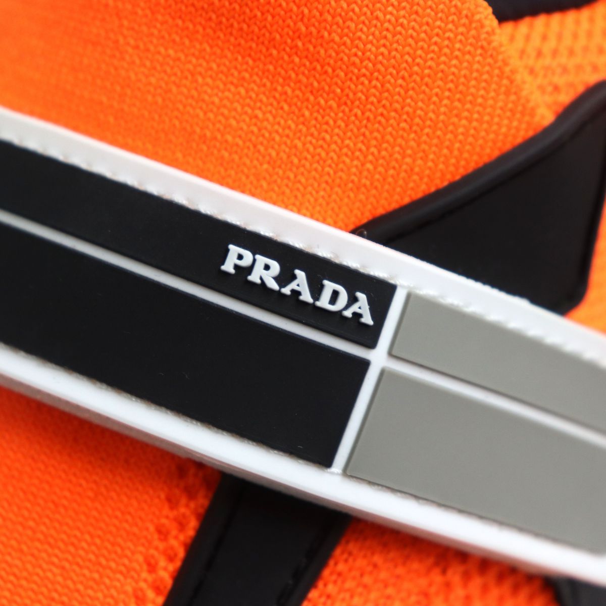 Prada Cloudbust Logo Knit Rubber Sneakers