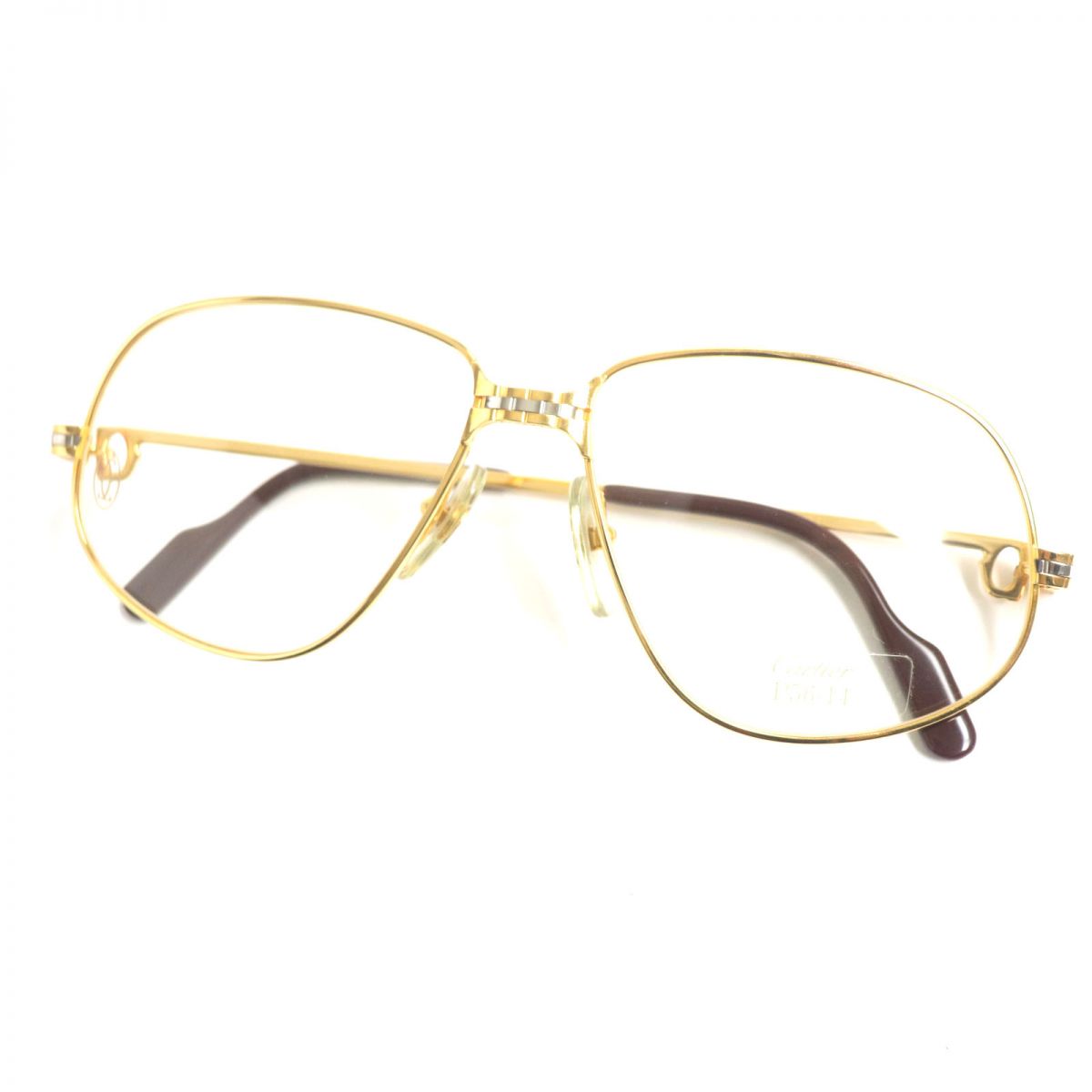 Cartier Maillon PANTHERE Vintage Glasses Gold Silver