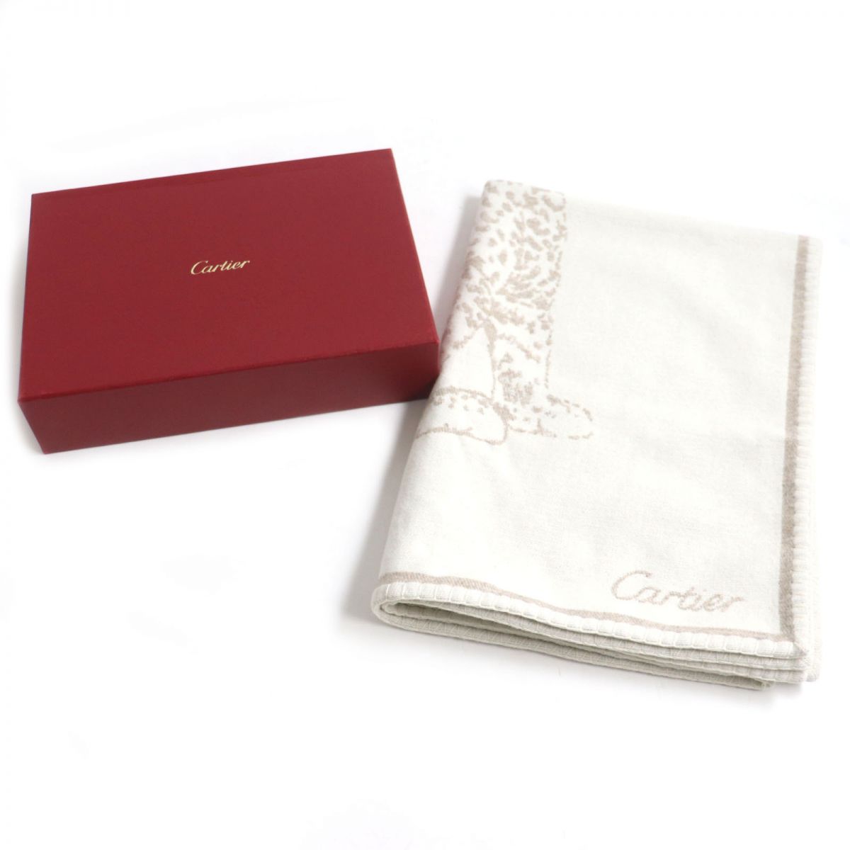 Cartier PANTHERE Wool Cashmere Blanket