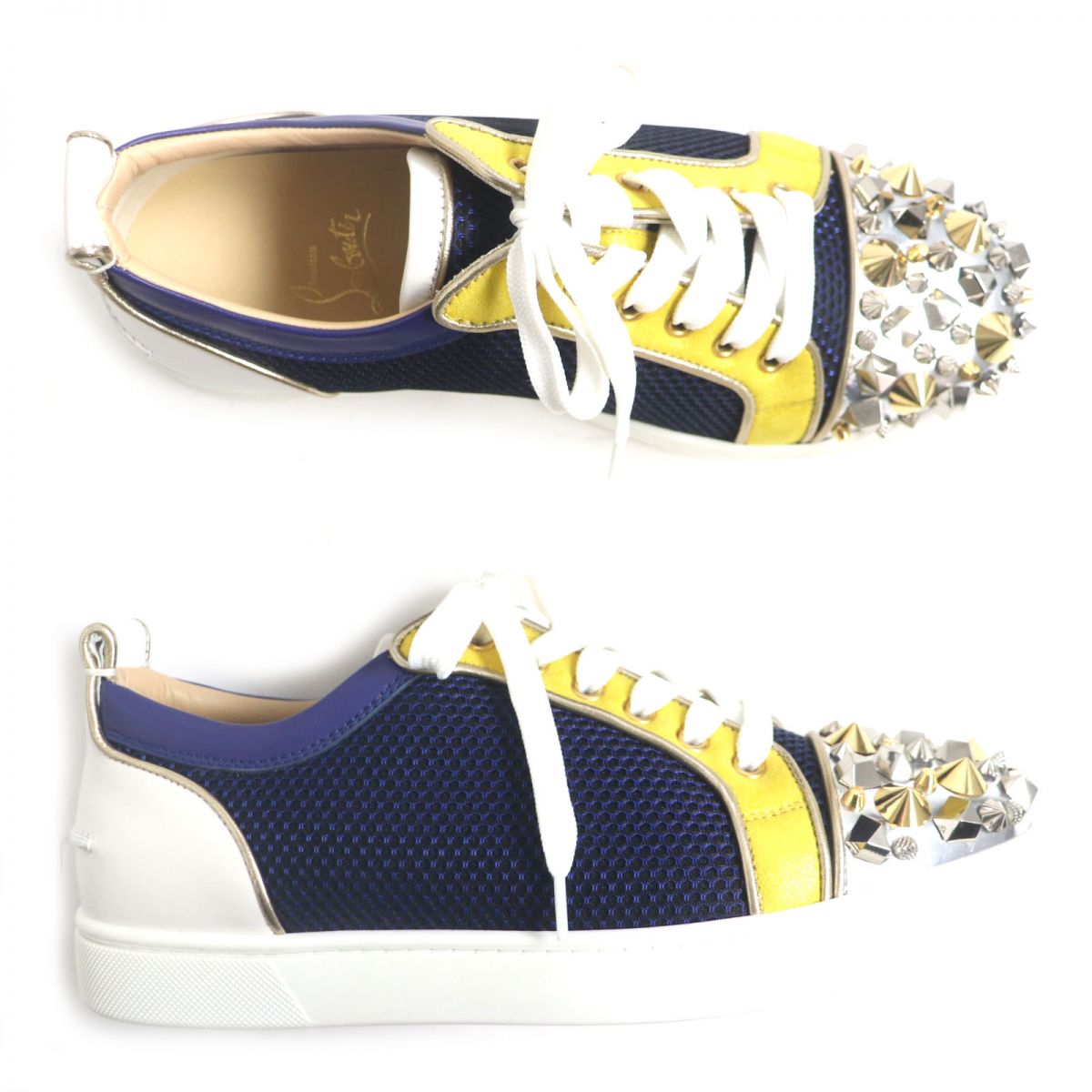 Christian Louboutin Louis Jr. Studded Sneakers