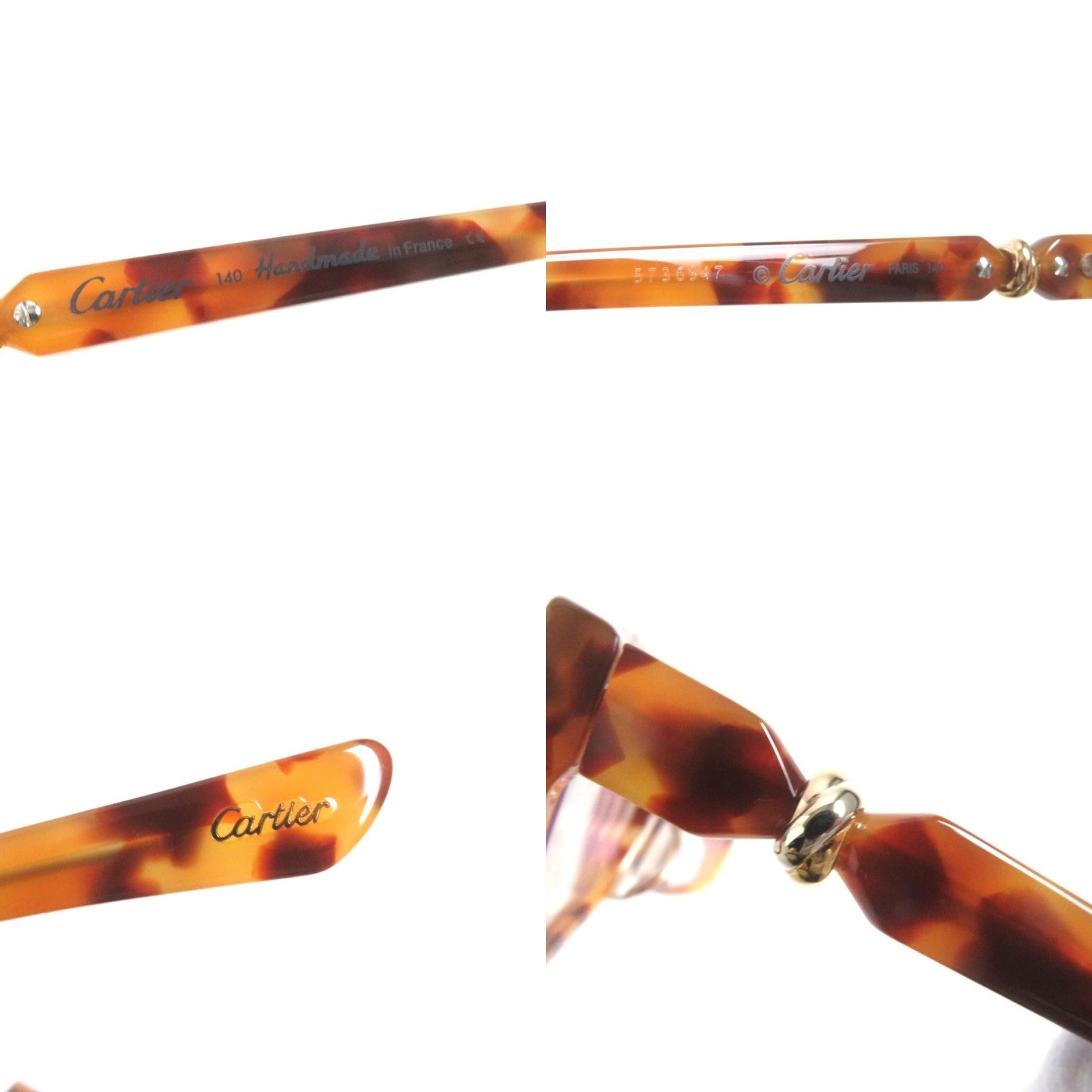 Cartier Handmade Marble Pattern Glasses