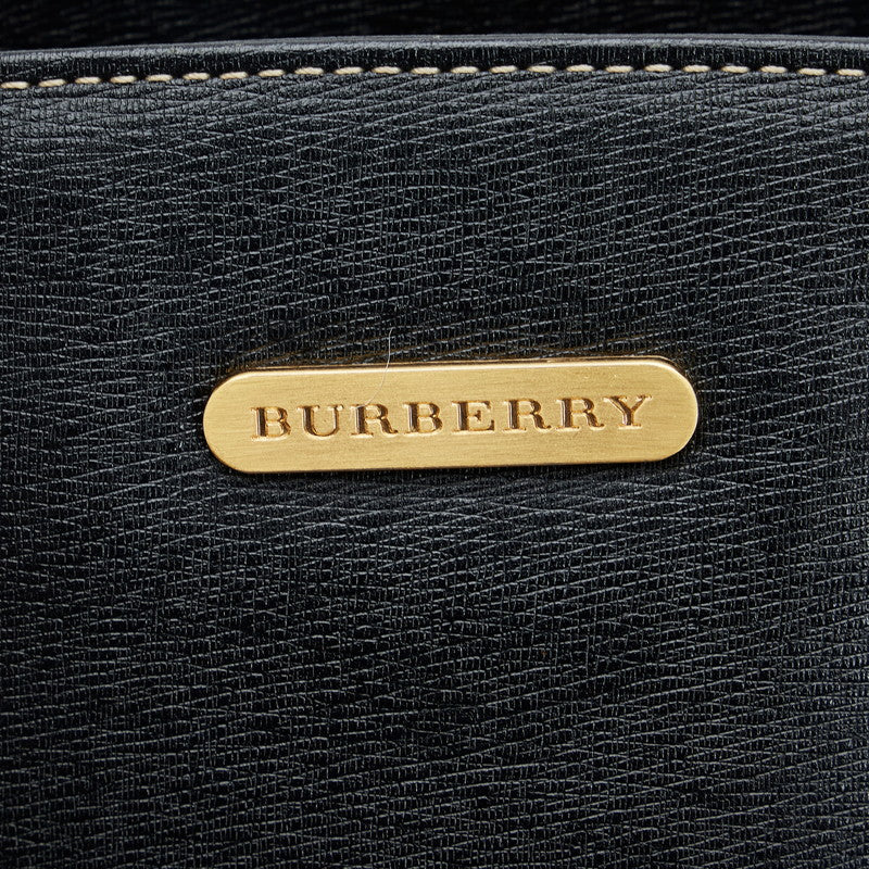 Burberry Nova Check Shadow Horse Leather Handbag in Very Good Condition