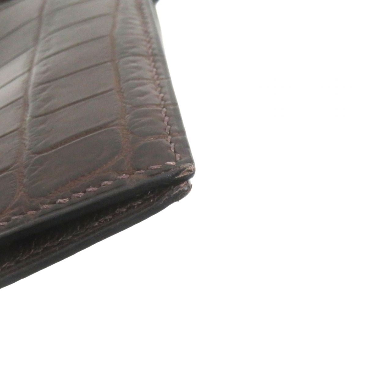 Hermes Bearn Niloticus Crocodile Leather Wallet