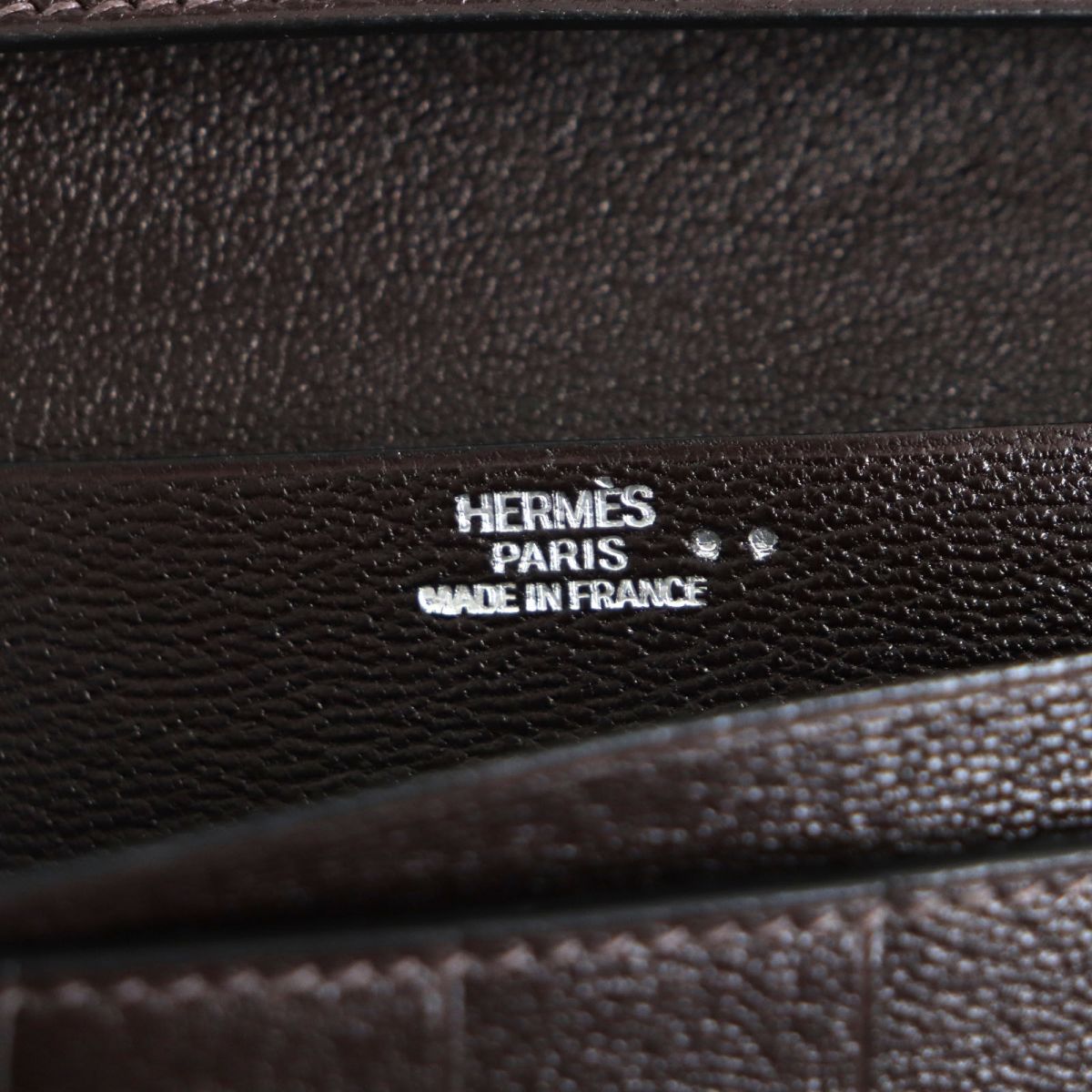 Hermes Bearn Niloticus Crocodile Leather Wallet