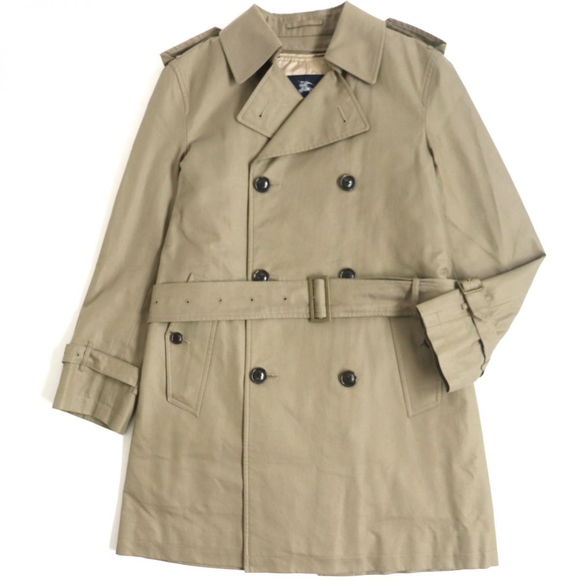 Burberry Nova Check Trench Coat Khaki S