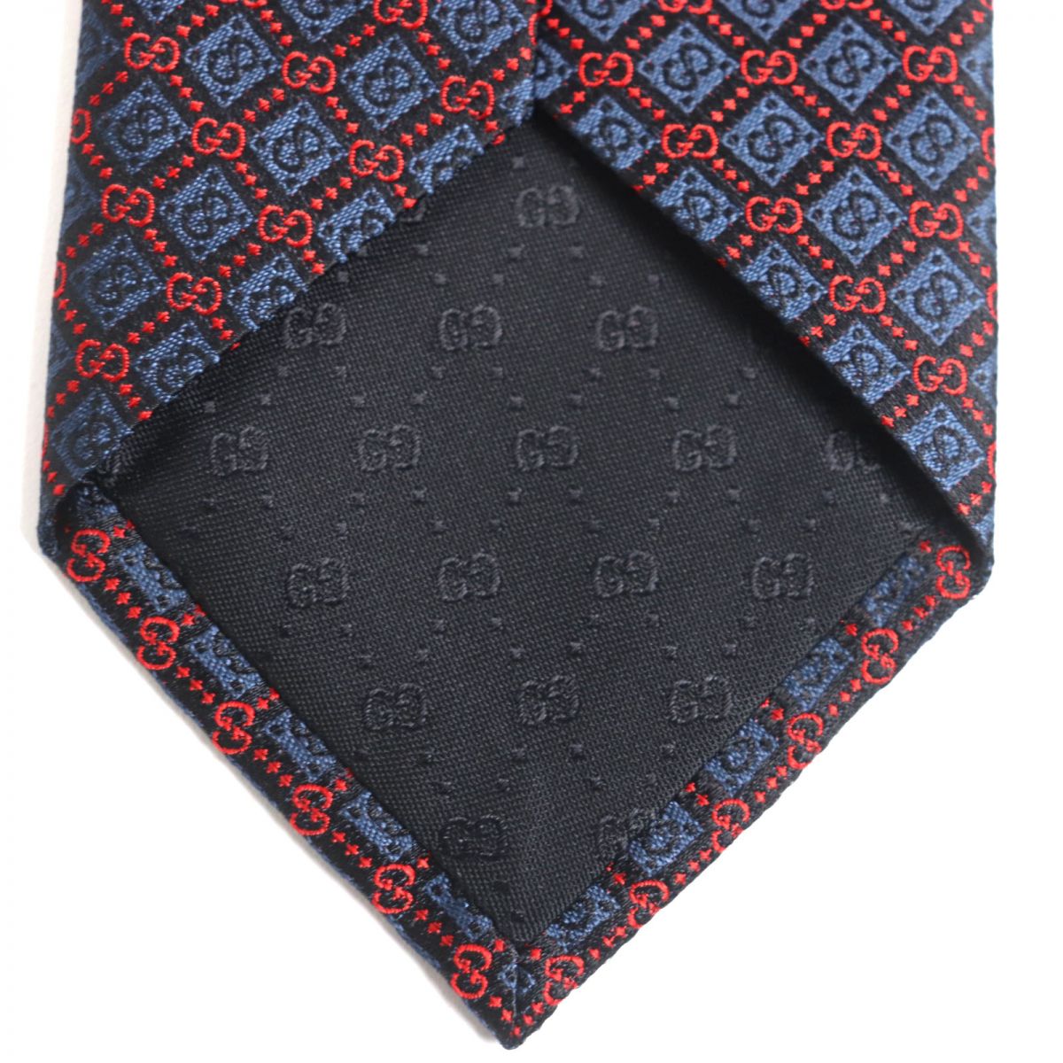 Gucci Silk Tie Rhombus Check GGPattern