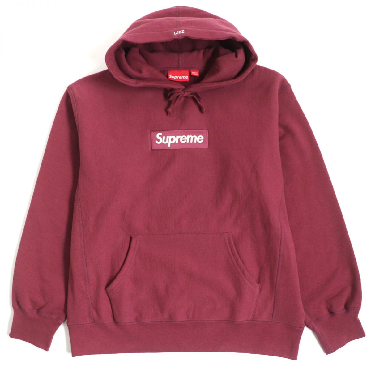 Supreme BoxLogo Hooded Sweatshirt Bordeaux M