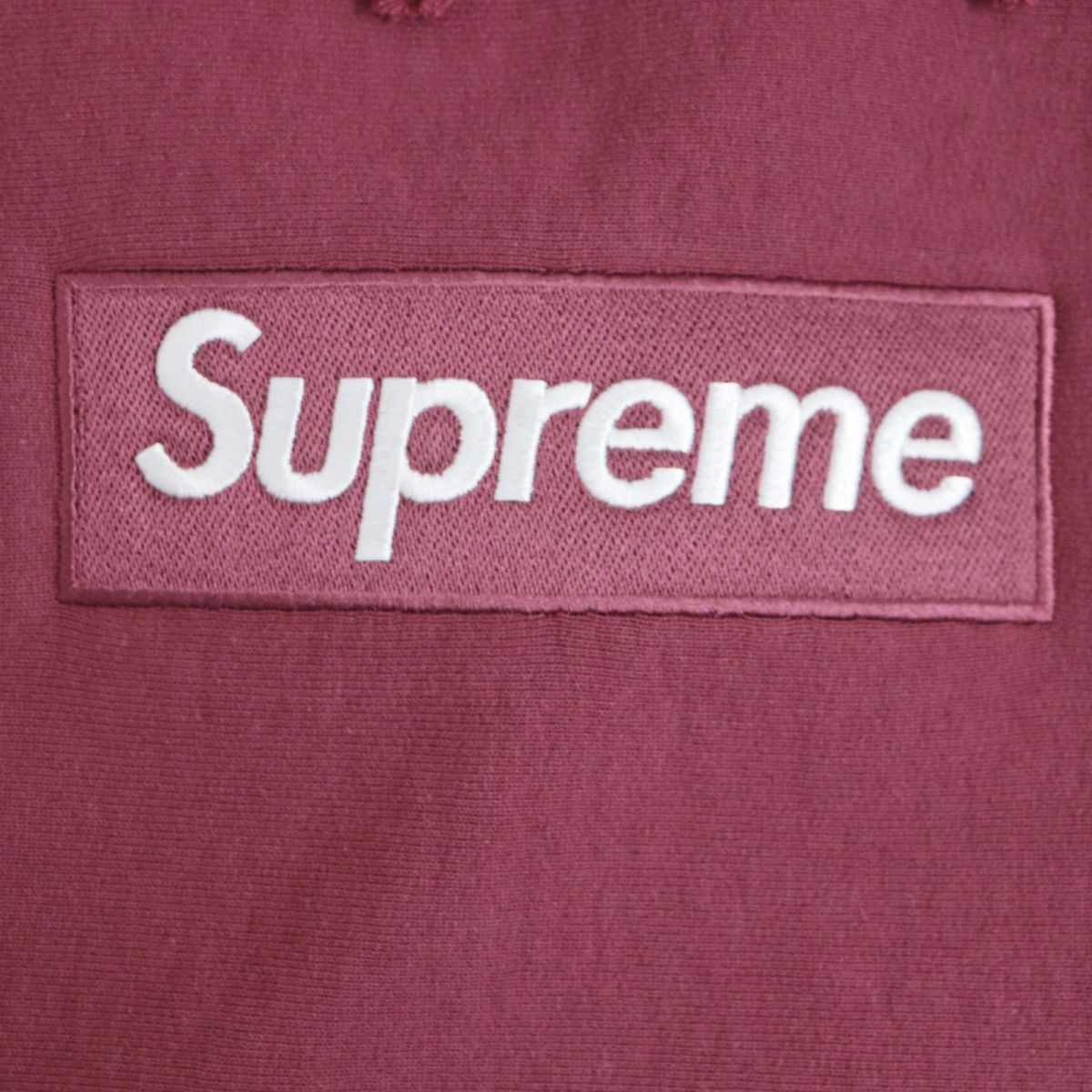 Supreme BoxLogo Hooded Sweatshirt Bordeaux M