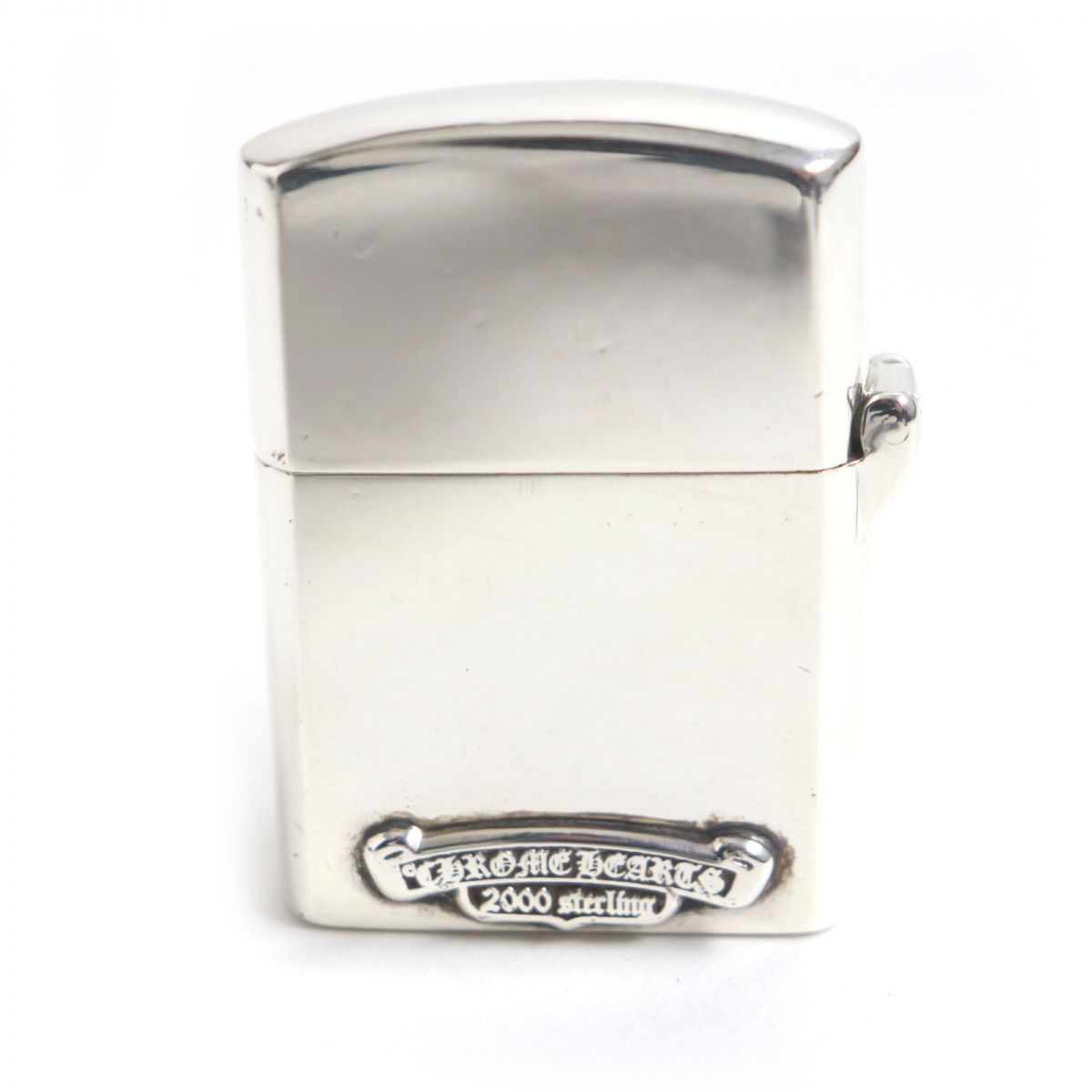 CHROME HEARTS Filigree Cross SV925 Sapphire Oil Lighter