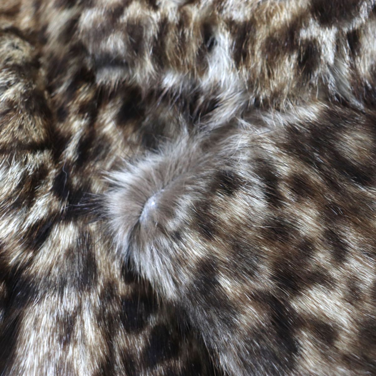 Saint Laurent Marmot Fur Leopard Jacket Brown