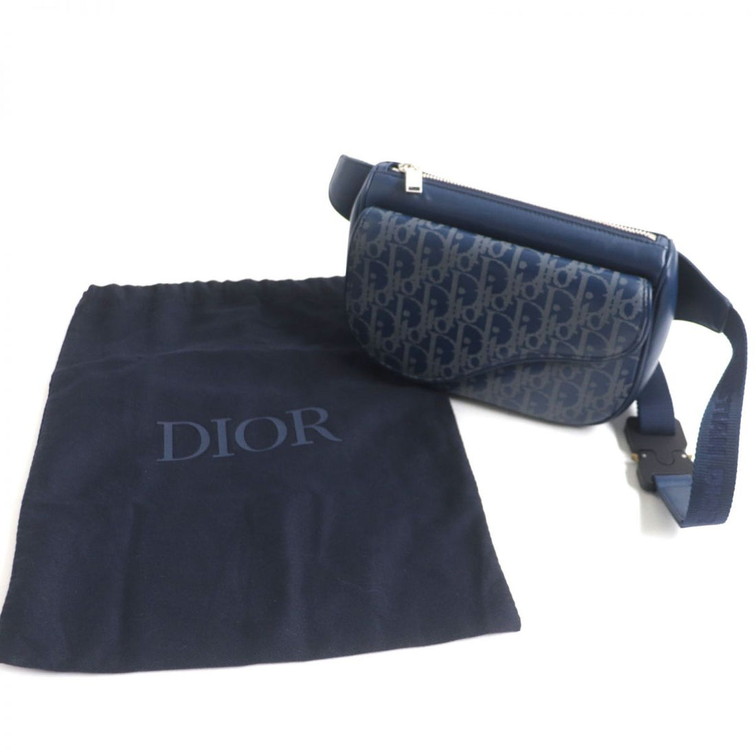 Dior Oblique Galaxy Saddle Leather Belt Bag