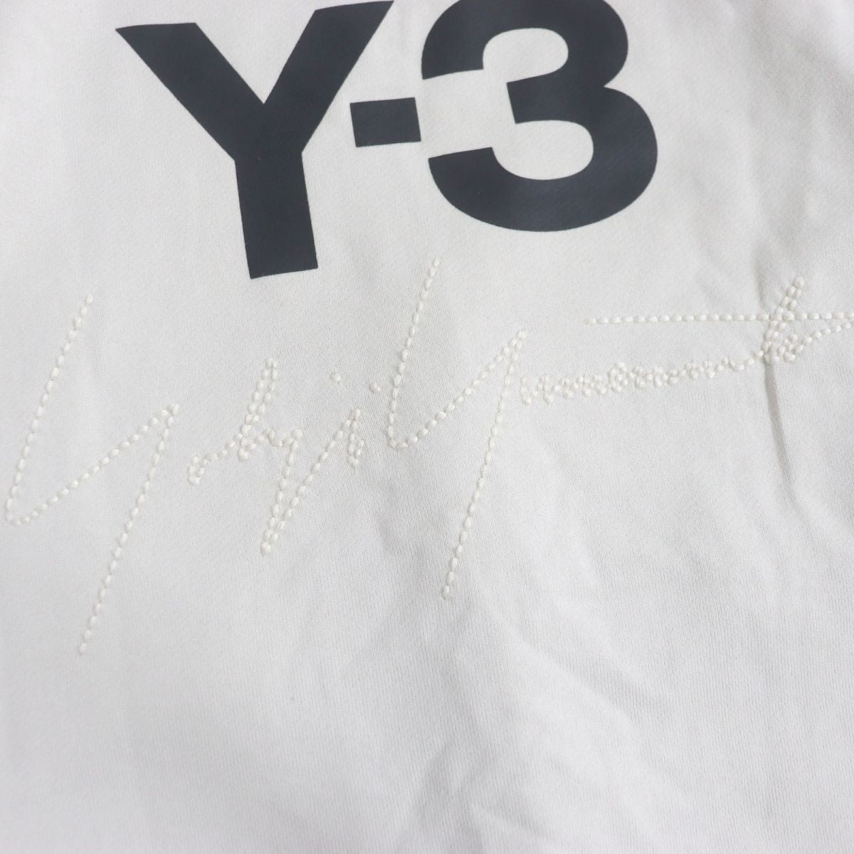 Y-3 Adidas Yohji Yamamoto Stacked Logo Hoodie S