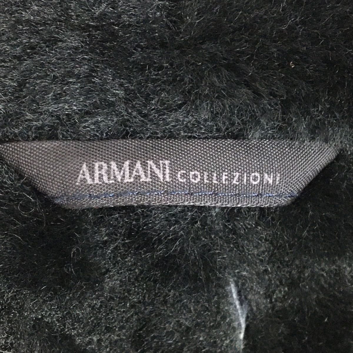 Armani Mouton Coat Black EU48/USA38