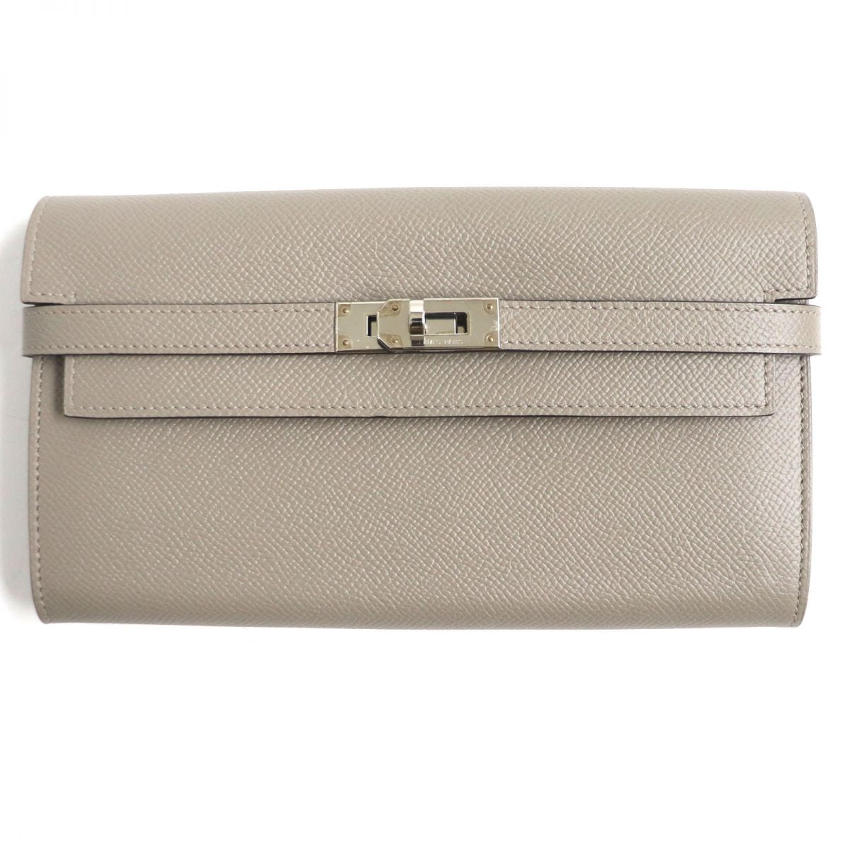 Hermes Kelly Wallet Epsom Leather Gris Asphalt