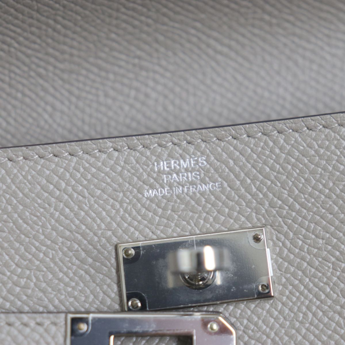 Hermes Kelly Wallet Epsom Leather Gris Asphalt