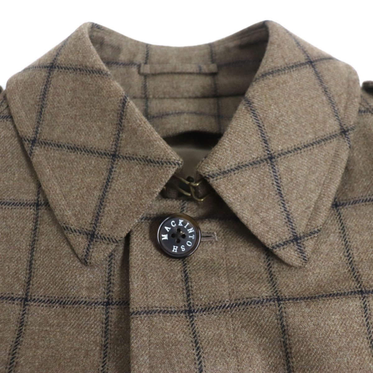 MACKINTOSH LONDON Check Trench Coat Brown L