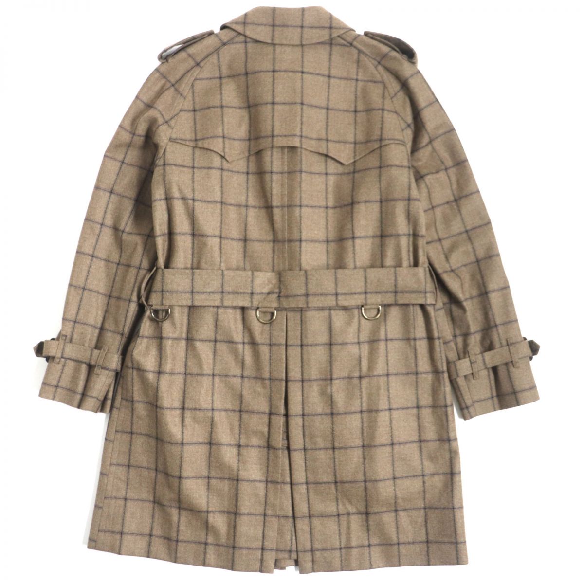 MACKINTOSH LONDON Check Trench Coat Brown L