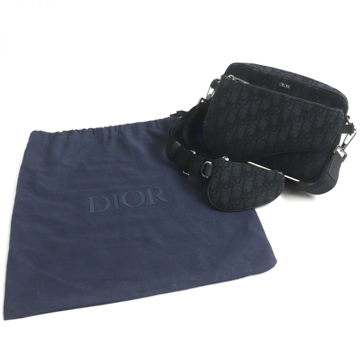 DIOR Oblique Jacquard Saddle 3-in-1 Pouch