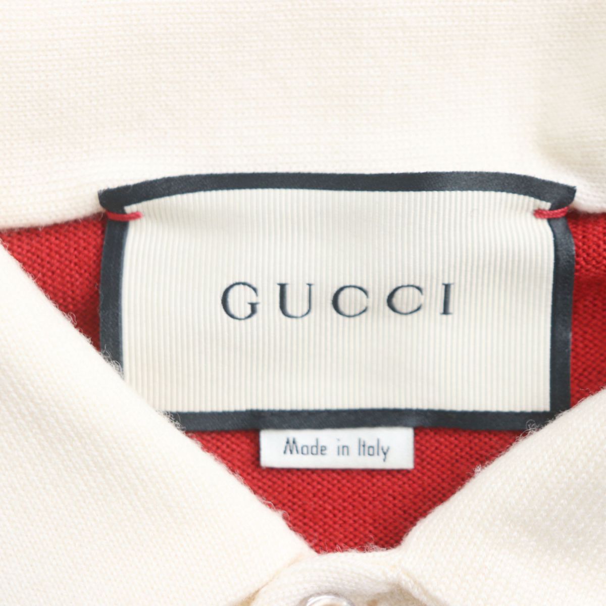 Gucci Wool Rugby Polo Shirt XS Red/Blue/White