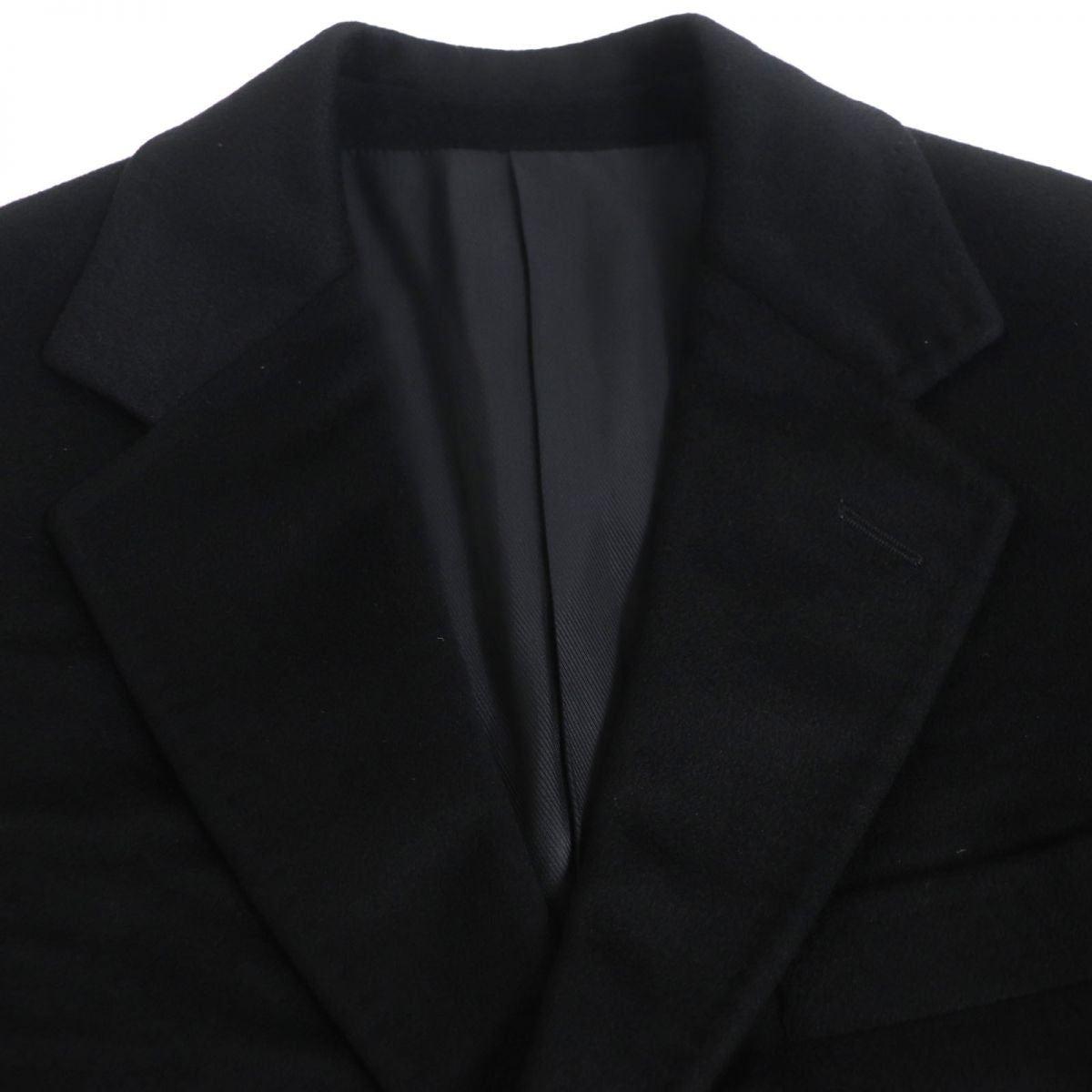 Armani Cashmere Chesterfield Coat, Black, Men's