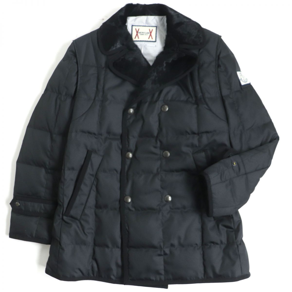 Moncler Gambleu GIACCONE Down Jacket Black Men's