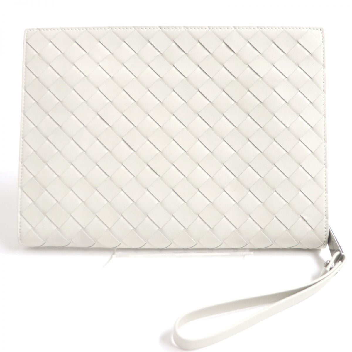 Bottega Veneta Leather Intrecciato Clutch Bag