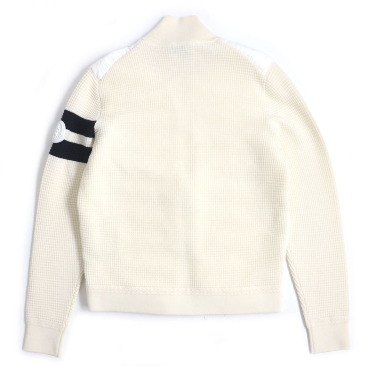 Moncler CARDIGANTRICOT Knit WZIP Down Jacket Cream S