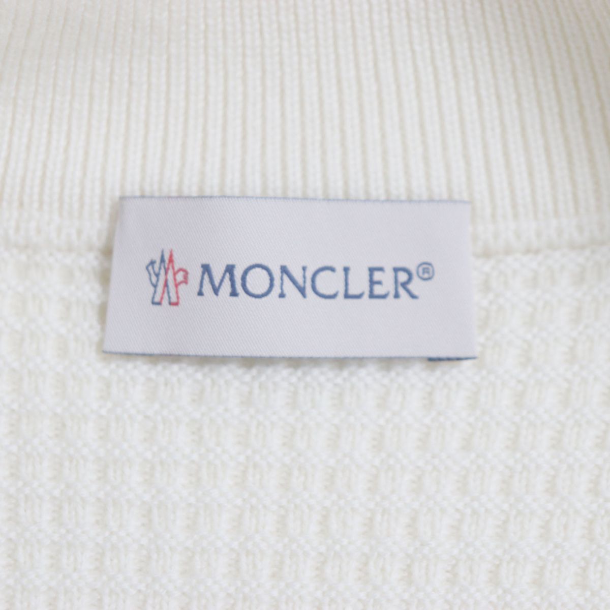 Moncler CARDIGANTRICOT Knit WZIP Down Jacket Cream S