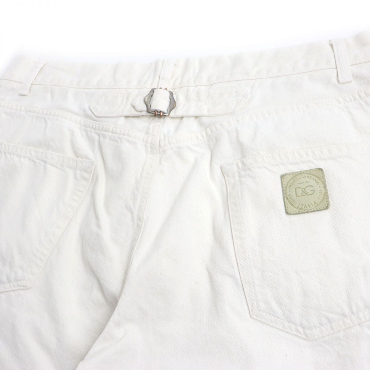 Dolce & Gabbana Button Fly Shorts Ivory 50 Men