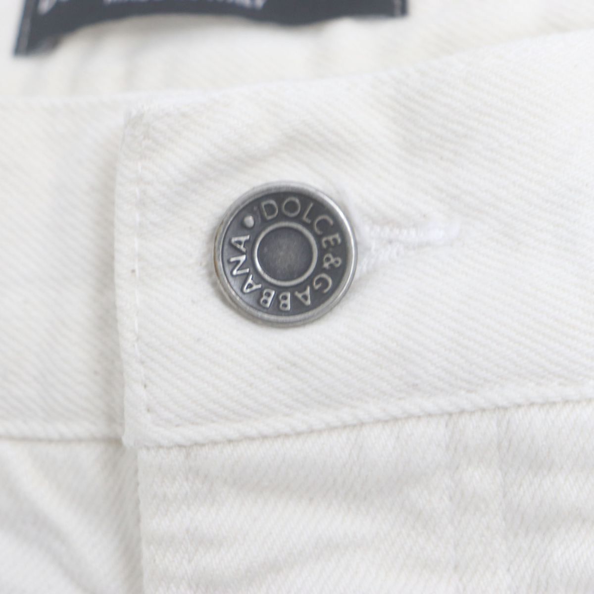 Dolce & Gabbana Button Fly Shorts Ivory 50 Men