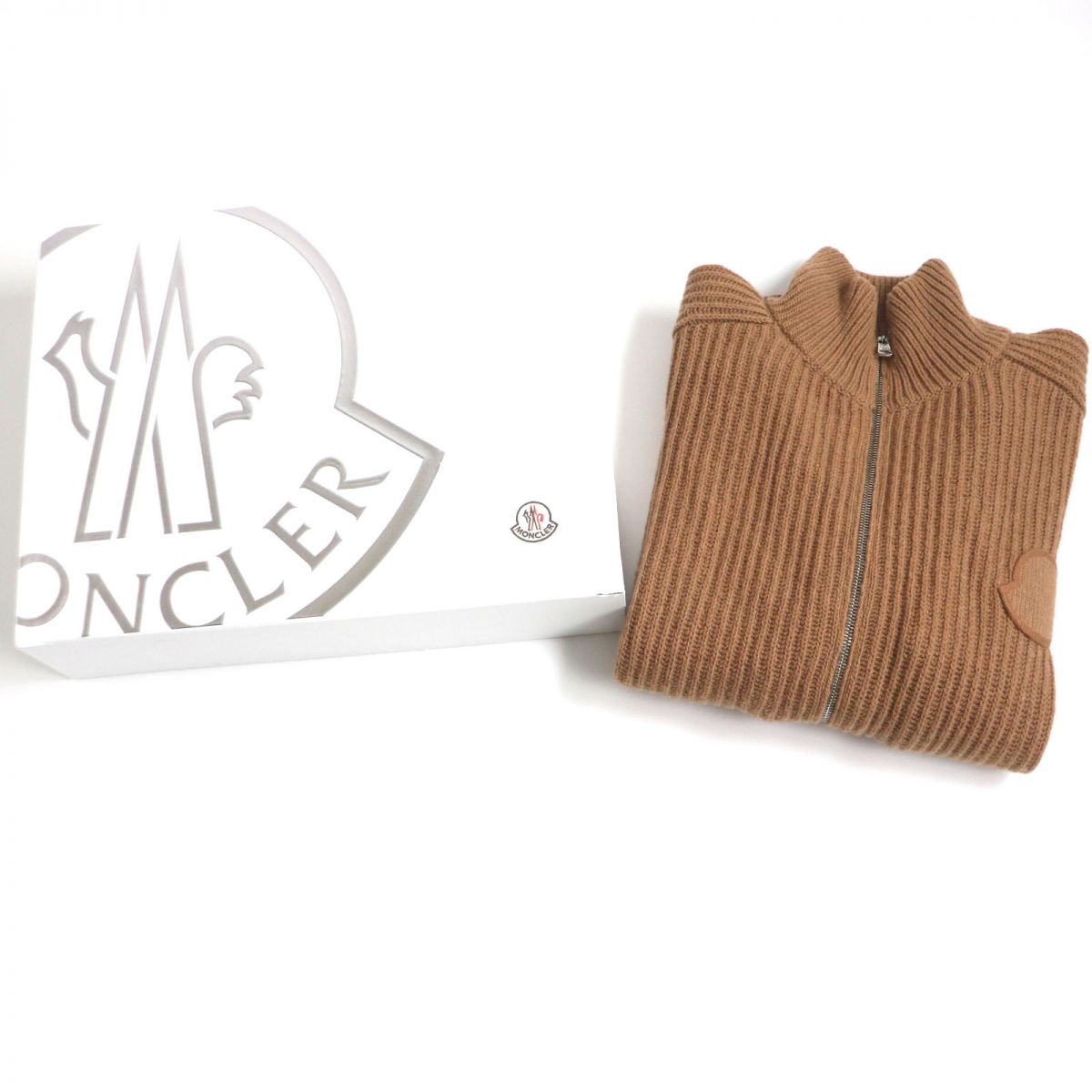 Moncler Cashmere Cardigan Tricot Jacket Brown L