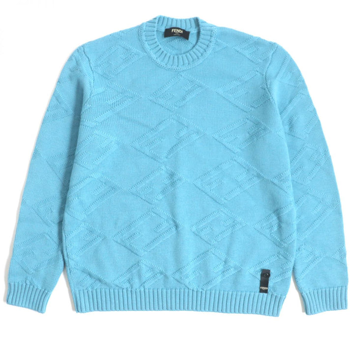 Fendi Wool FF Logo Knit Sweater Pullover