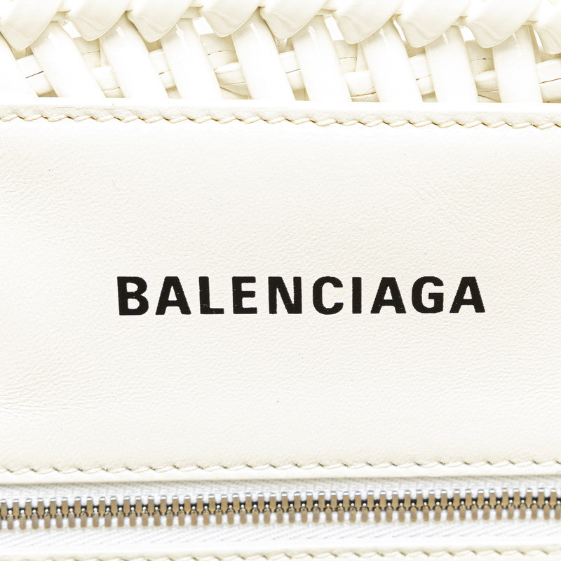 Balenciaga Bistro XS Handbag White Faux Calfskin in Very Good Condition