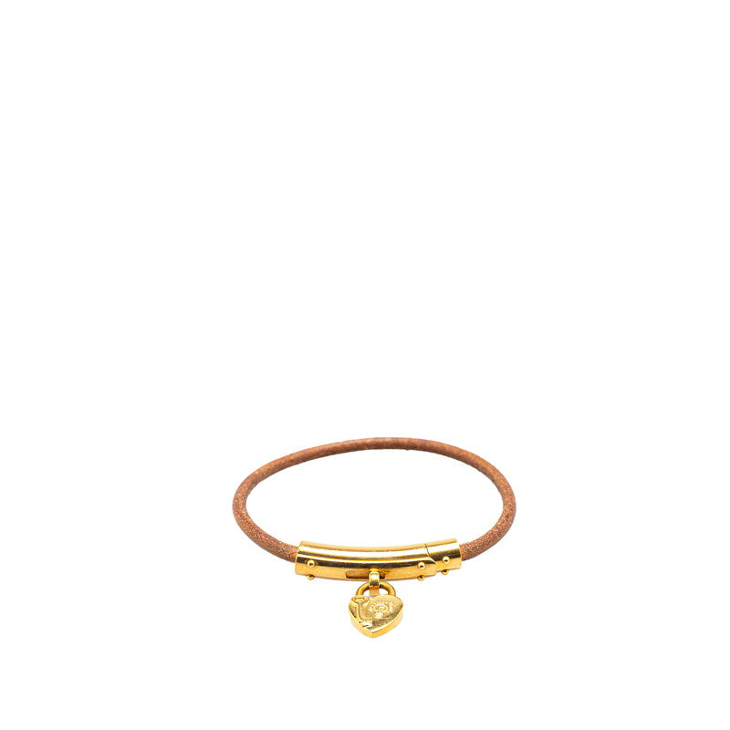 Hermès Heart Cadena Motif Leather Bracelet